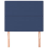 Vidaxl hoofdbord blauw 100x5x118 128 cm stof