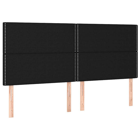 Vidaxl hoofdbord zwart 160x5x118 128 cm stof