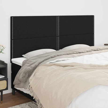 Vidaxl hoofdbord zwart 160x5x118 128 cm stof