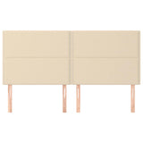Vidaxl hoofdbord crème 200x5x118 128 cm stof