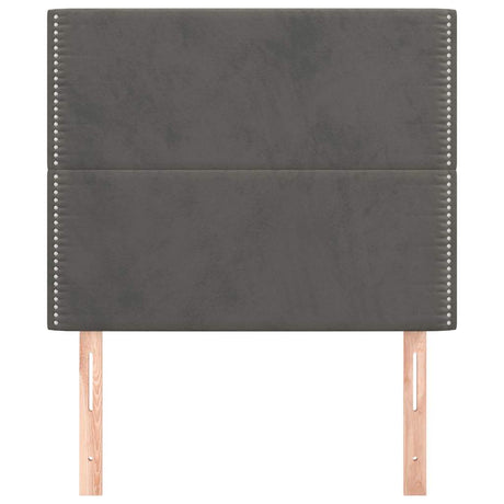 Vidaxl hoofdbord donkergrijs 90x5x118 128 cm fluweel