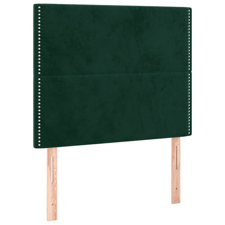 Vidaxl hoofdbord donkergroen 90x5x118 128 cm fluweel