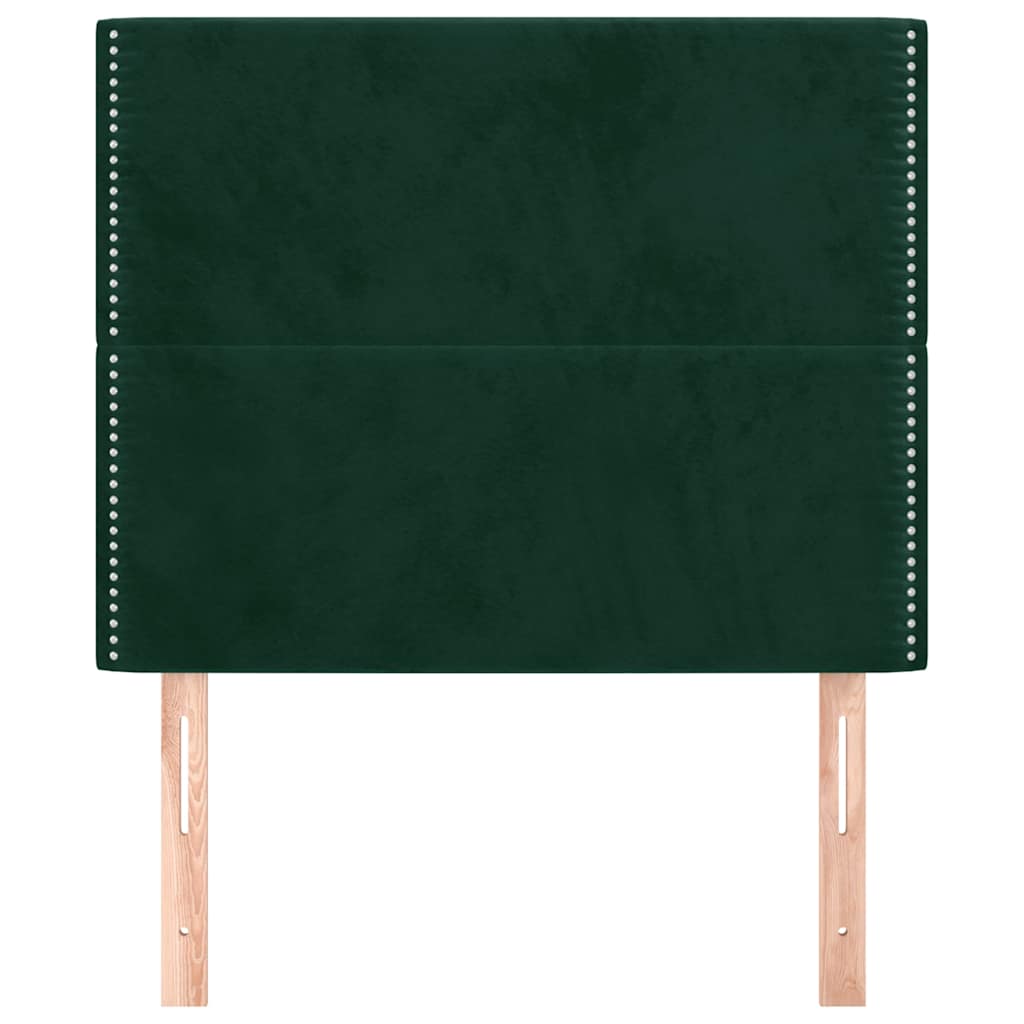 Vidaxl hoofdbord donkergroen 100x5x118 128 cm fluweel