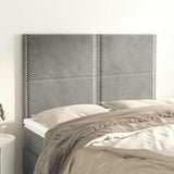 Vidaxl hoofdbord lichtgrijs 144x5x118 128 cm fluweel