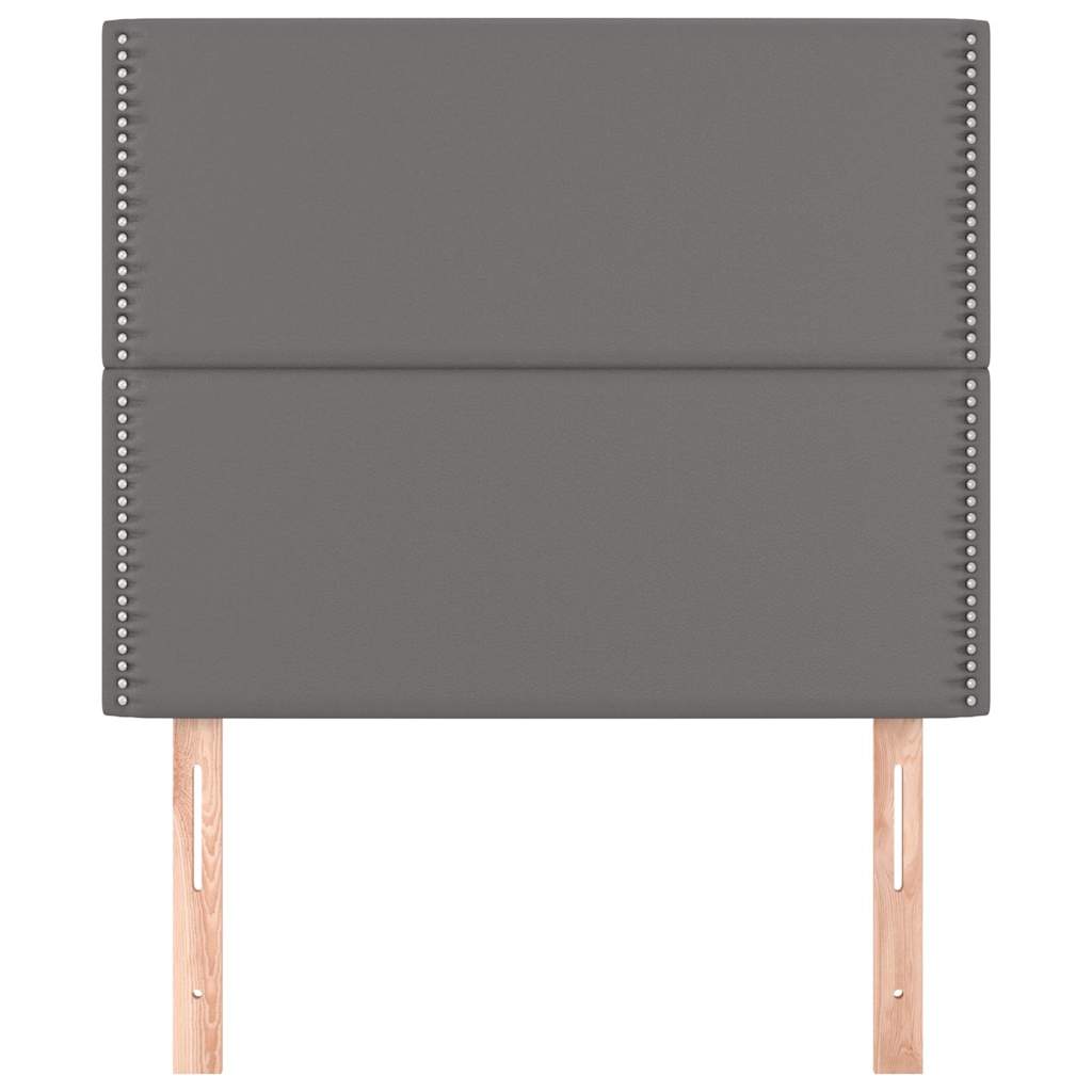 Vidaxl hoofdbord grijs 100x5x118 128 cm kunstleer