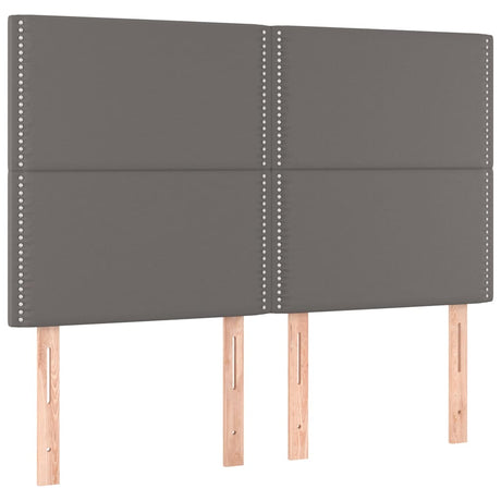 Vidaxl hoofdbord grijs 144x5x118 128 cm kunstleer