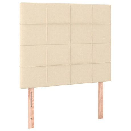 Vidaxl hoofdbord crème 90x5x118 128 cm stof