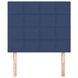 Vidaxl hoofdbord blauw 90x5x118 128 cm stof