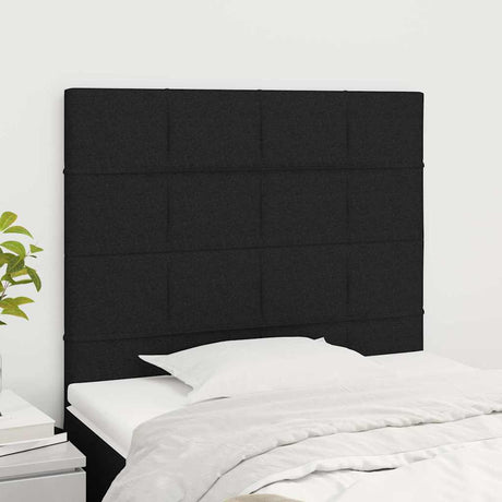 Vidaxl hoofdbord zwart 100x5x118 128 cm stof