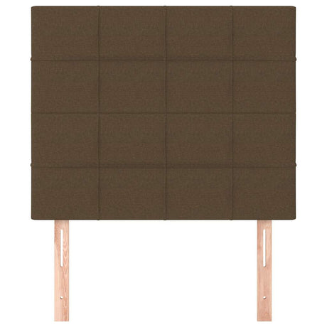 Vidaxl hoofdbord donkerbruin 100x5x118 128 cm stof
