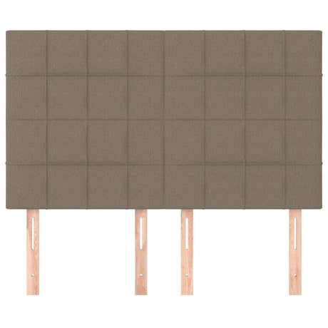 Vidaxl hoofdbord taupe 144x5x118 128 cm stof