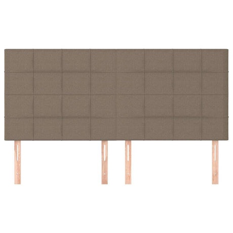 Vidaxl hoofdbord taupe 160x5x118 128 cm stof