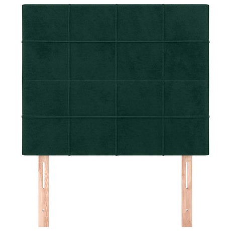 Vidaxl hoofdbord donkergroen 80x5x118 128 cm fluweel