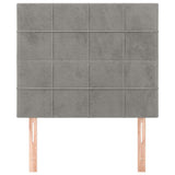 Vidaxl hoofdbord lichtgrijs 90x5x118 128 cm fluweel