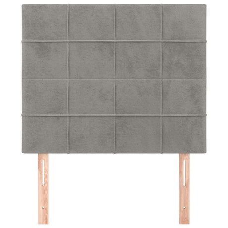 Vidaxl hoofdbord lichtgrijs 90x5x118 128 cm fluweel