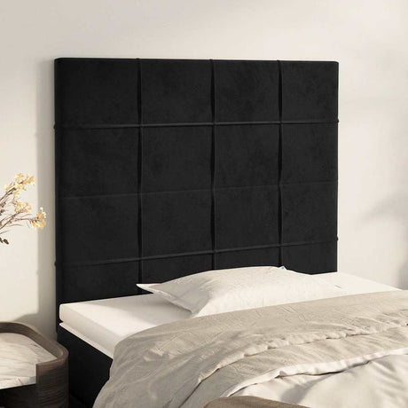 Vidaxl hoofdbord zwart 100x5x118 128 cm fluweel