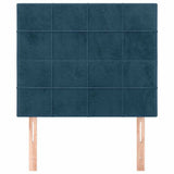 Vidaxl hoofdbord donkerblauw 100x5x118 128 cm fluweel