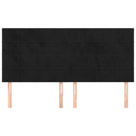 Vidaxl hoofdbord zwart 180x5x118 128 cm fluweel