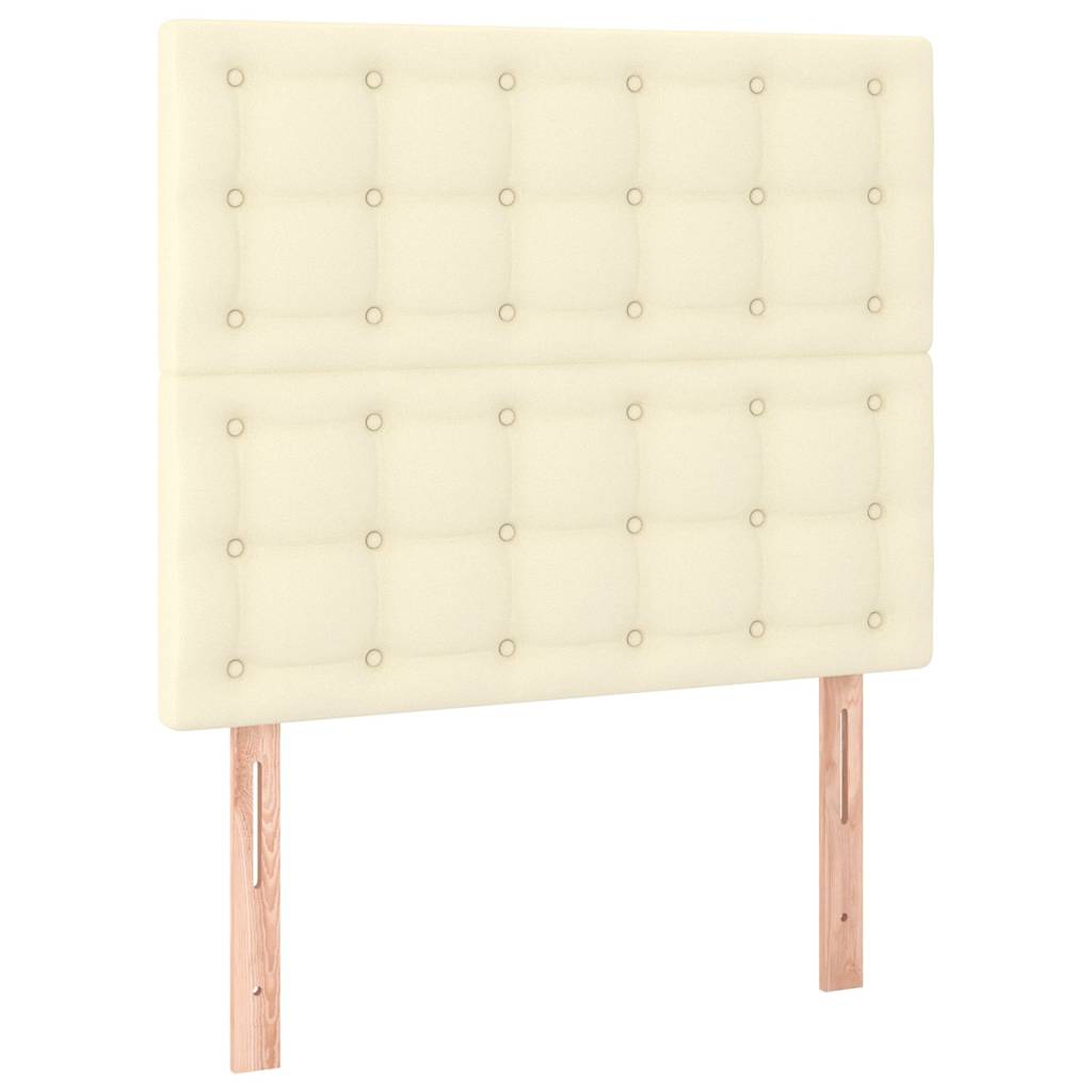 Vidaxl hoofdbord crème 80x5x118 128 cm kunstleer