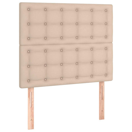 Vidaxl hoofdbord cappuccino 80x5x118 128 cm kunstleer