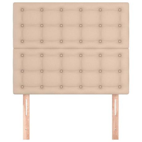 Vidaxl hoofdbord cappuccino 80x5x118 128 cm kunstleer