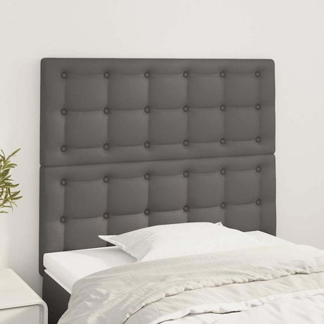 Vidaxl hoofdbord grijs 90x5x118 128 cm kunstleer
