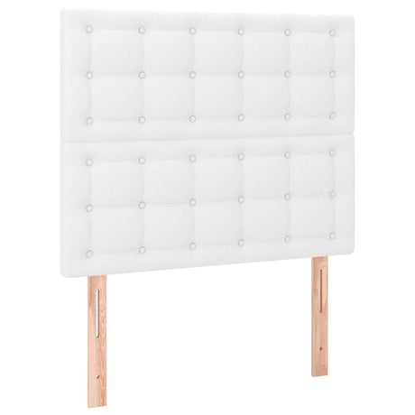 Vidaxl hoofdbord wit 100x5x118 128 cm kunstleer