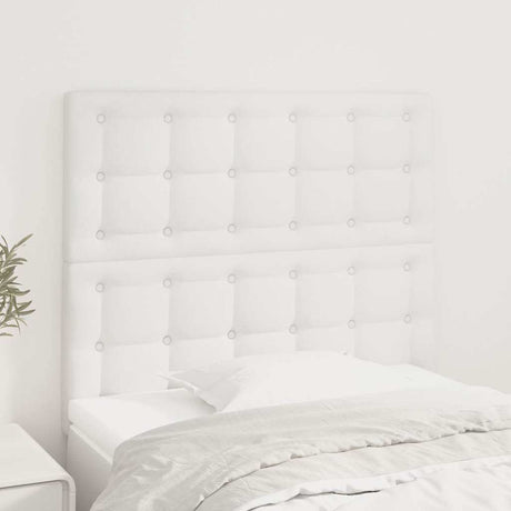 Vidaxl hoofdbord wit 100x5x118 128 cm kunstleer