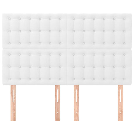 Vidaxl hoofdbord wit 144x5x118 128 cm kunstleer