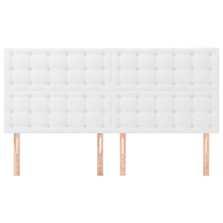 Vidaxl hoofdbord wit 180x5x118 128 cm kunstleer