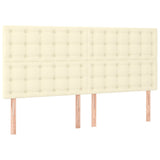 Vidaxl hoofdbord crème 180x5x118 128 cm kunstleer