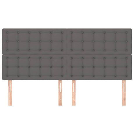Vidaxl hoofdbord grijs 180x5x118 128 cm kunstleer