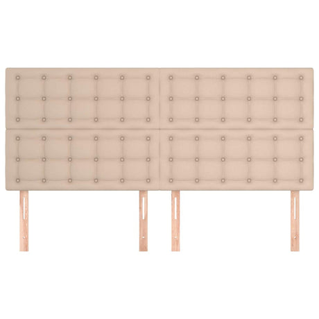 Vidaxl hoofdbord cappuccino 200x5x118 128 cm kunstleer