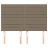 Vidaxl hoofdbord taupe 144x5x118 128 cm stof