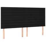 Vidaxl hoofdbord zwart 160x5x118 128 cm stof