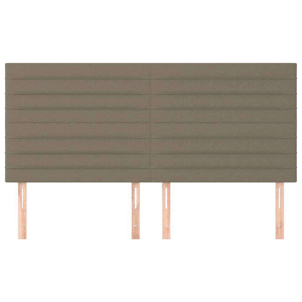 Vidaxl hoofdbord taupe 160x5x118 128 cm stof