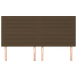 Vidaxl hoofdbord donkerbruin 180x5x118 128 cm stof