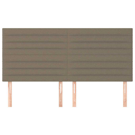 Vidaxl hoofdbord taupe 180x5x118 128 cm stof