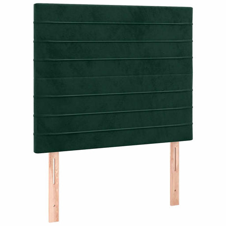 Vidaxl hoofdbord donkergroen 90x5x118 128 cm fluweel