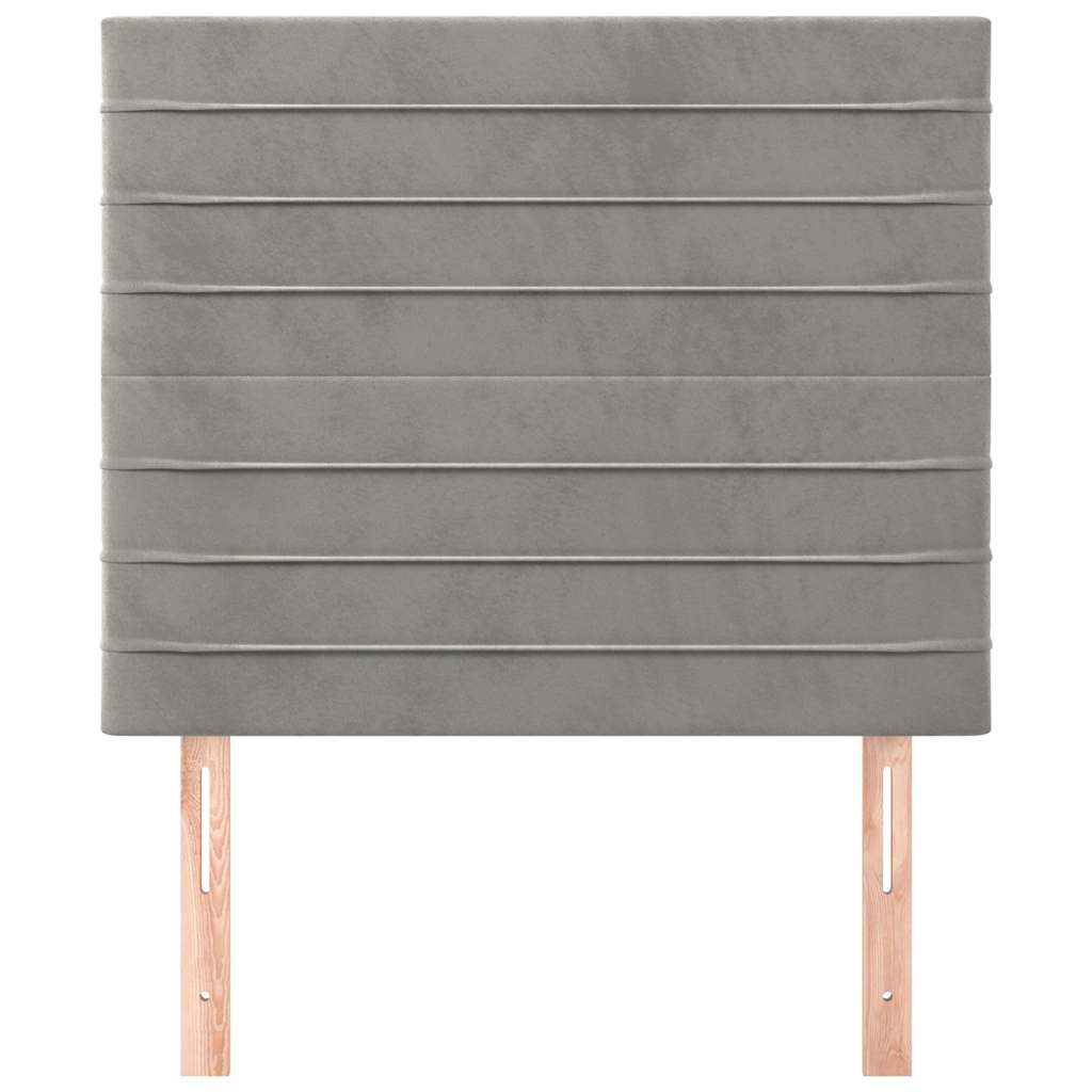 Vidaxl hoofdbord lichtgrijs 100x5x118 128 cm fluweel