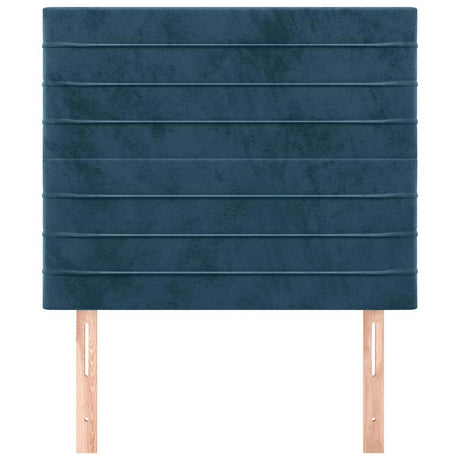 Vidaxl hoofdbord donkerblauw 100x5x118 128 cm fluweel