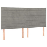 Vidaxl hoofdbord lichtgrijs 160x5x118 128 cm fluweel