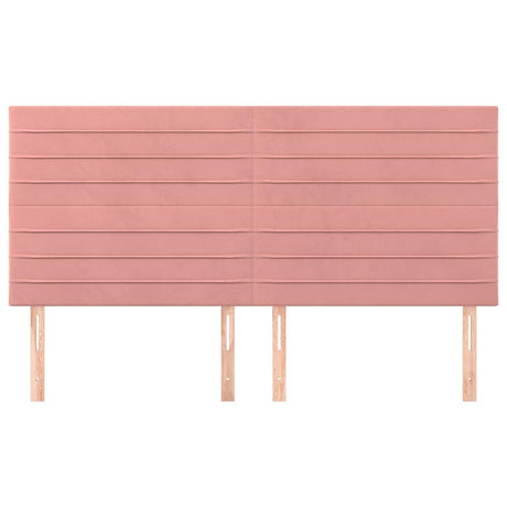 Vidaxl hoofdbord roze 180x5x118 128 cm fluweel