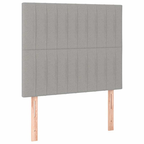 Vidaxl hoofdbord lichtgrijs 80x5x118 128 cm stof