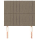 Vidaxl hoofdbord taupe 80x5x118 128 cm stof