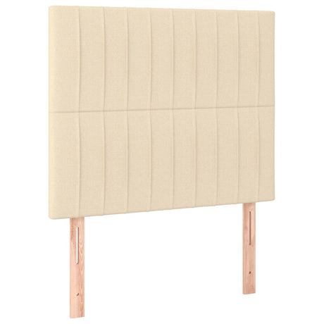 Vidaxl hoofdbord crème 80x5x118 128 cm stof