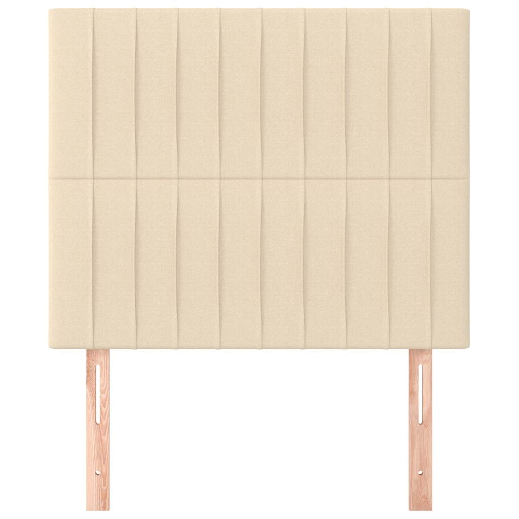 Vidaxl hoofdbord crème 80x5x118 128 cm stof