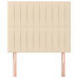 Vidaxl hoofdbord crème 80x5x118 128 cm stof