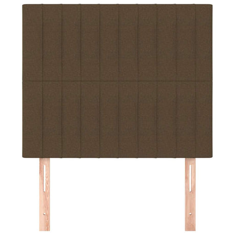 Vidaxl hoofdbord donkerbruin 90x5x118 128 cm stof