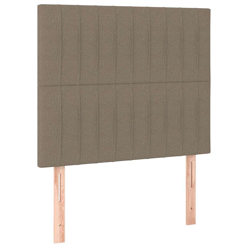 Vidaxl hoofdbord taupe 90x5x118 128 cm stof